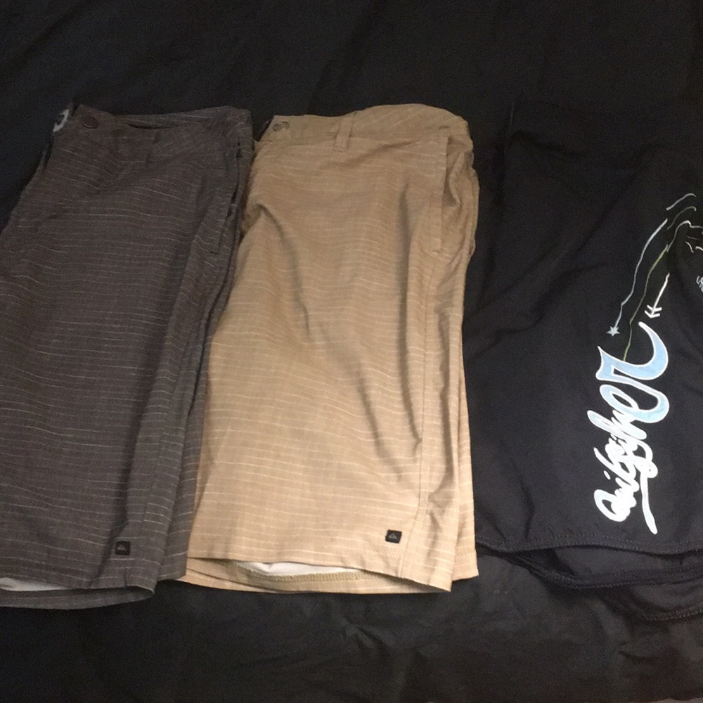 3 Quicksilver board shorts amphibians swimsuit 34
